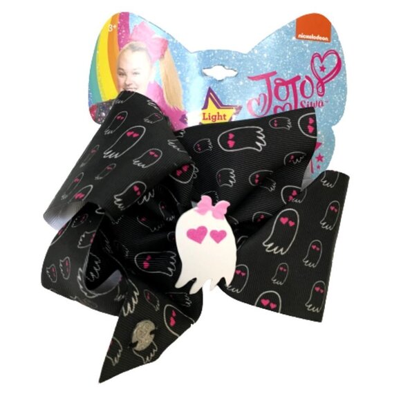 Jojo Siwa Halloween Hair Bow Clip Ghosts Light Up - Picture 1 of 6
